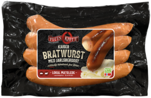 Kaiser Bratwurst med Jarlsbergost pakning (Liten)